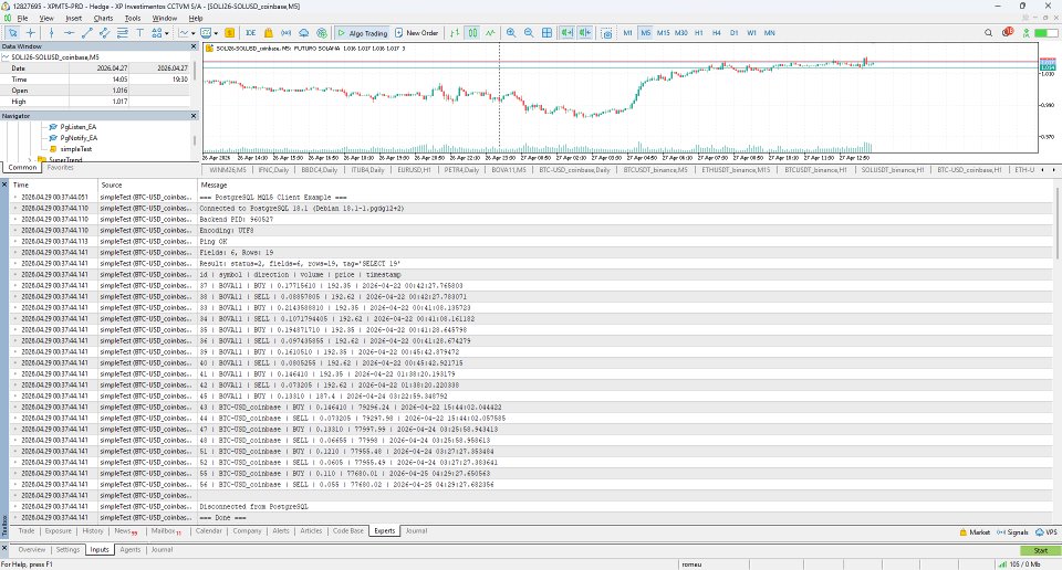 Captura de pantalla #2 PostgreSQL Client