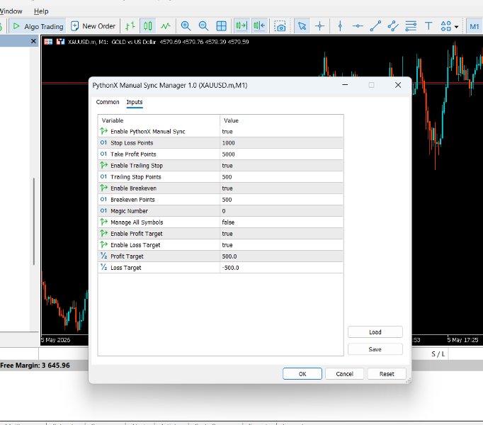 スクリーンショット #1 PythonX Manual Sync Manager