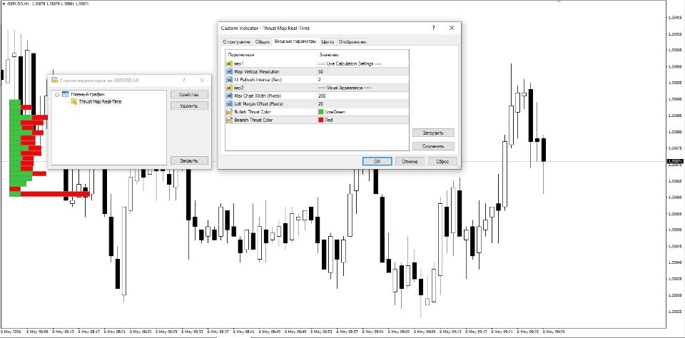 Screenshot #1 Thrust map real time