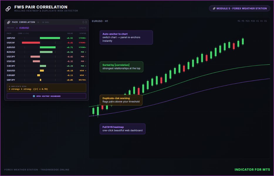 스크린샷 #2 FWS Pair Correlation Rolling Heatmap