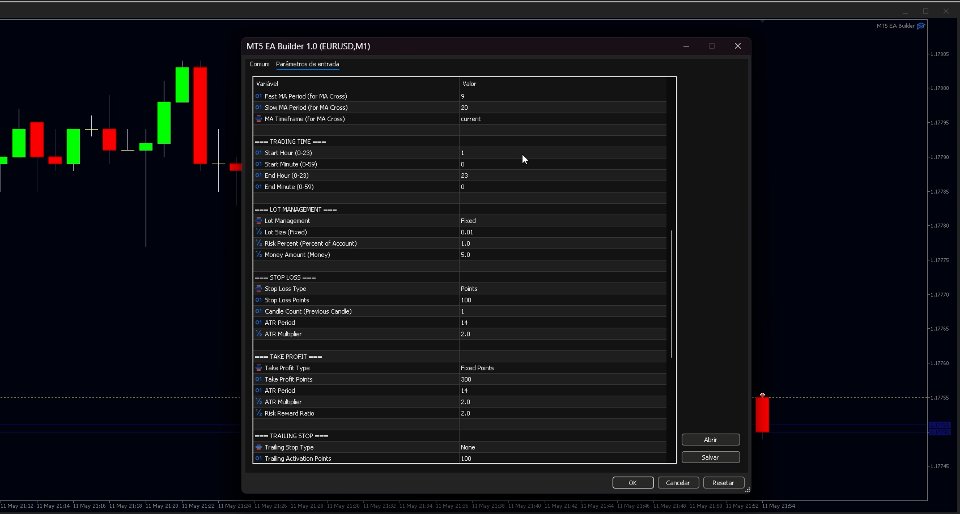 Captura de pantalla #6 MT5 EA Builder