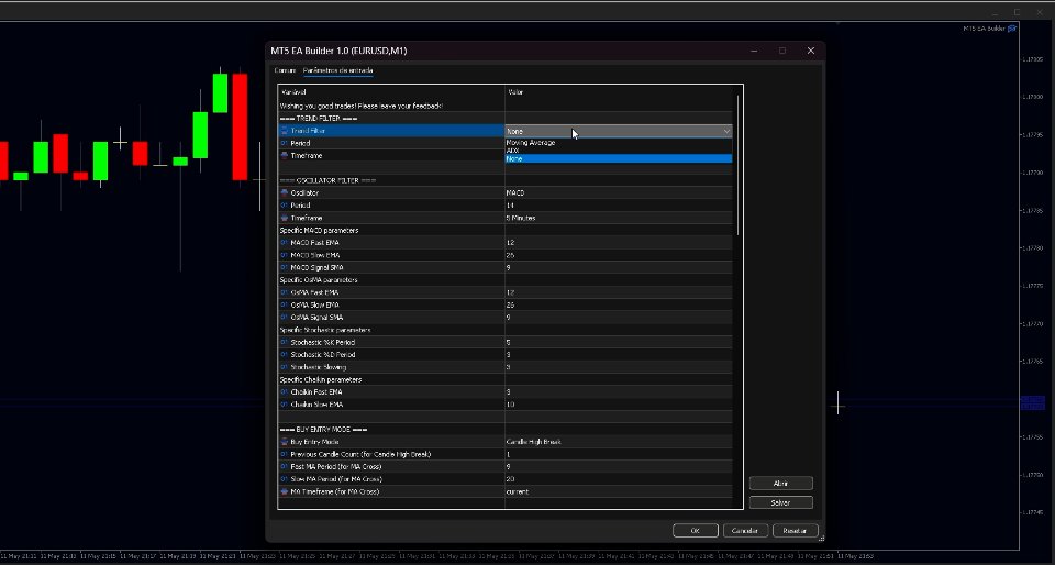 Captura de pantalla #2 MT5 EA Builder