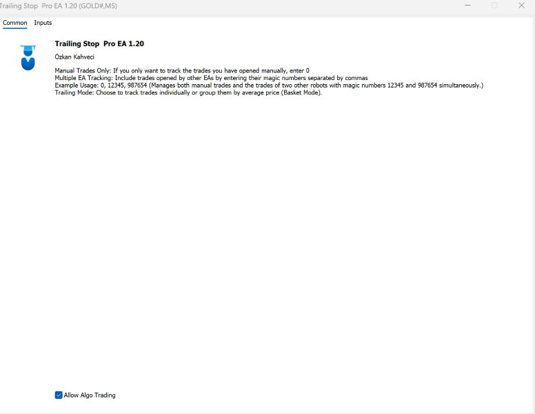 Captura de pantalla #4 Trailing Stop Pro EA