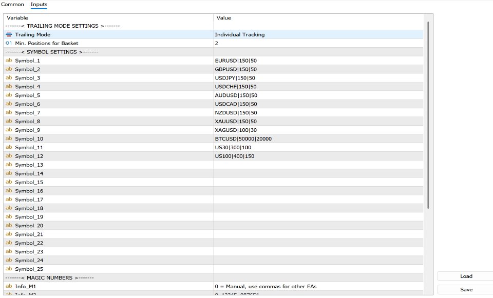 Captura de pantalla #2 Trailing Stop Pro EA