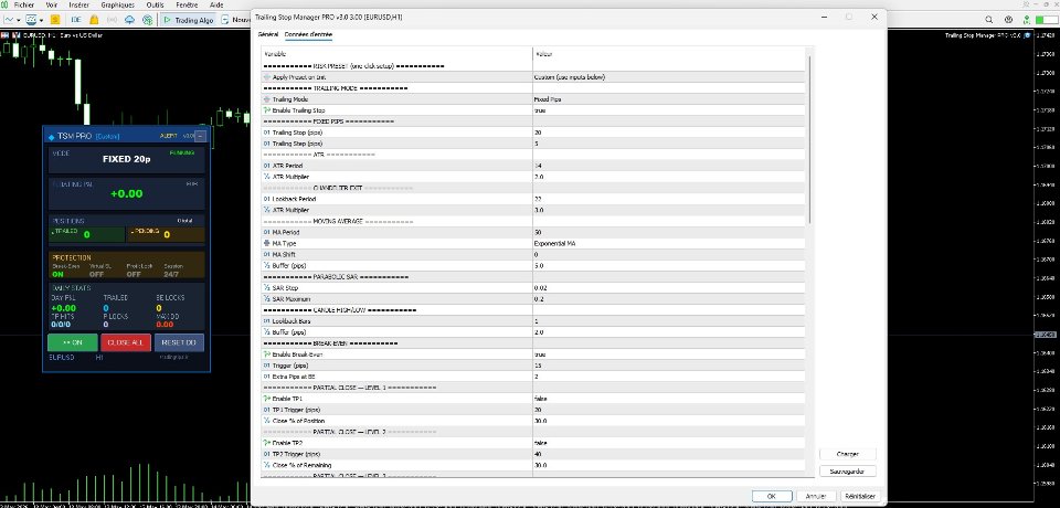 截图 #3 Trailing Stop Manager PRO