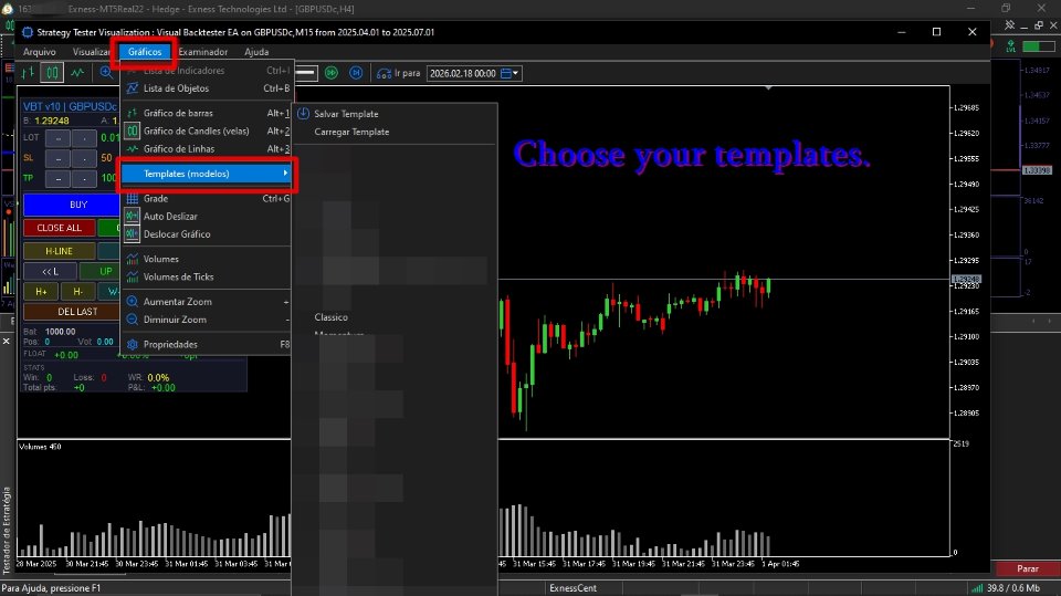 Screenshot #2 Simulator MT5 Visual Backtester
