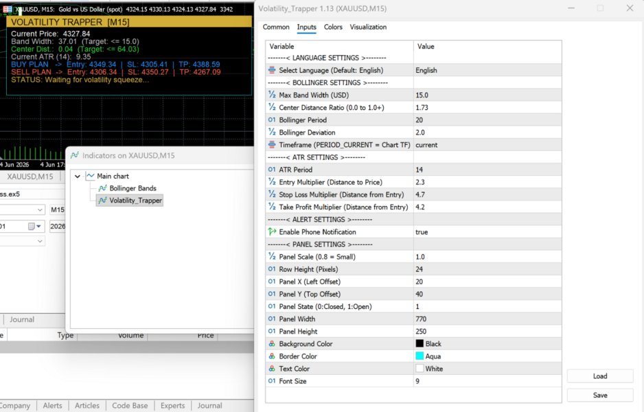 Screenshot #1 Volatility Trapper