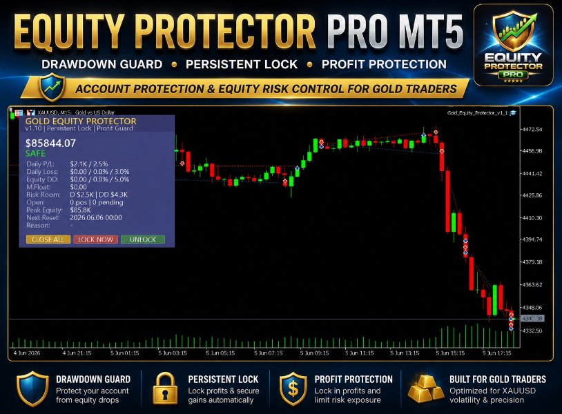Ekran görüntüsü #1 Equity Protector Pro MT5