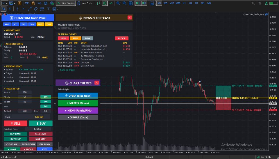 Screenshot #1 Quantum panel