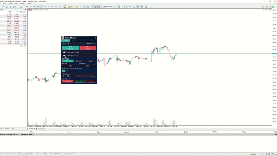 Ekran görüntüsü #1 Visual Trade Panel