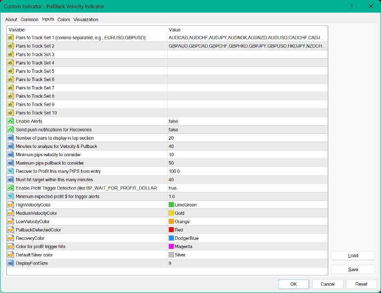 Captura de pantalla #2 PullBack Velocity Indicator