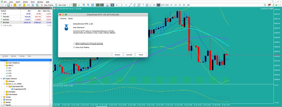 Screenshot #1 OrderShield MT5