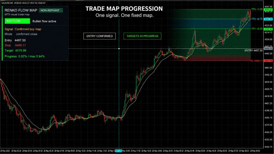 Imagens #3 Renko Flow Map MT5