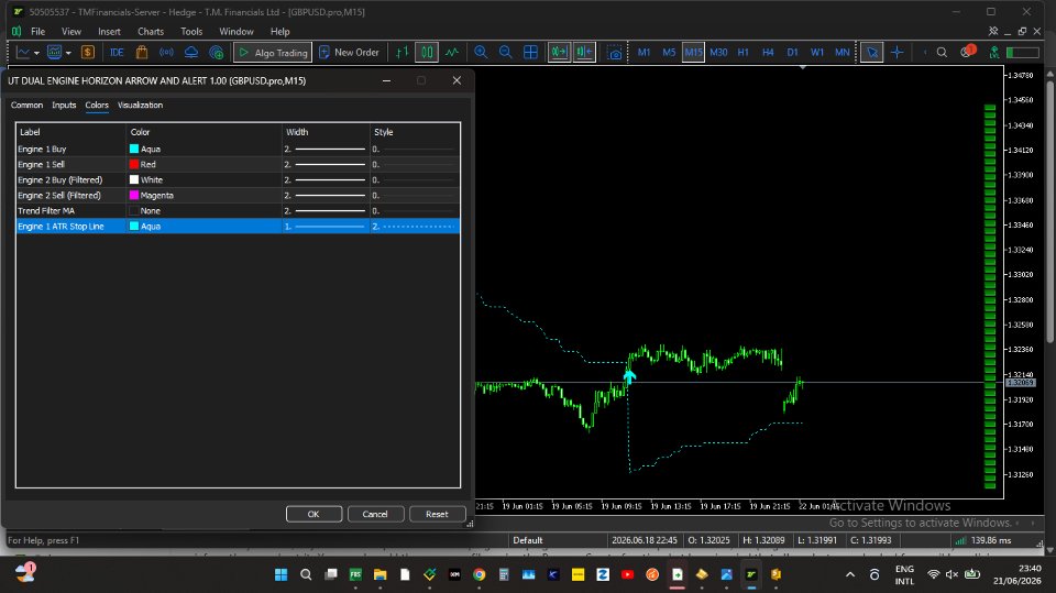 Screenshot #2 Multi Engine UT Bot Trend Tracker Matrix