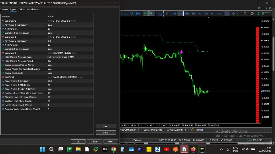 Screenshot #1 Multi Engine UT Bot Trend Tracker Matrix
