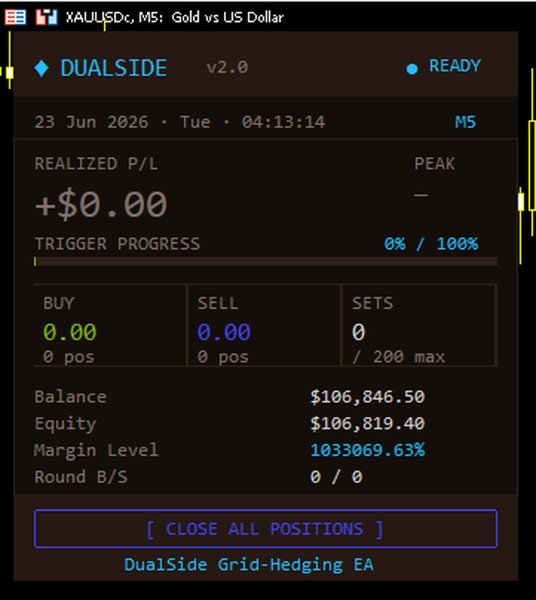 스크린샷 #3 DualSide Grid Hedging EA