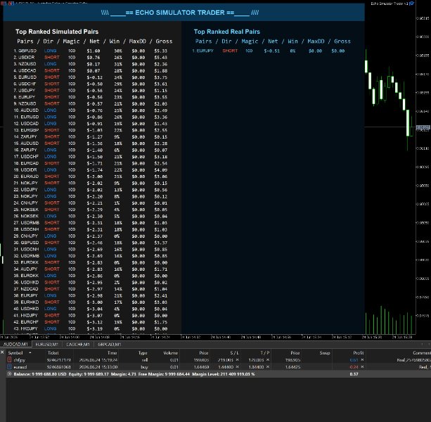Screenshot #2 Echo Simulator Trader MT5