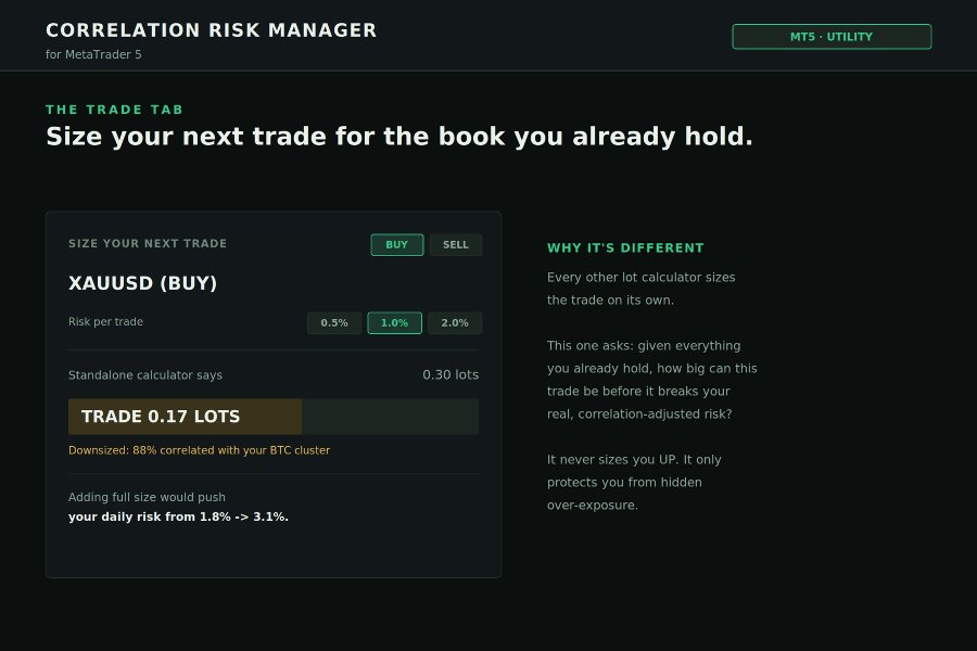 Ekran görüntüsü #7 Correlation Risk Manager