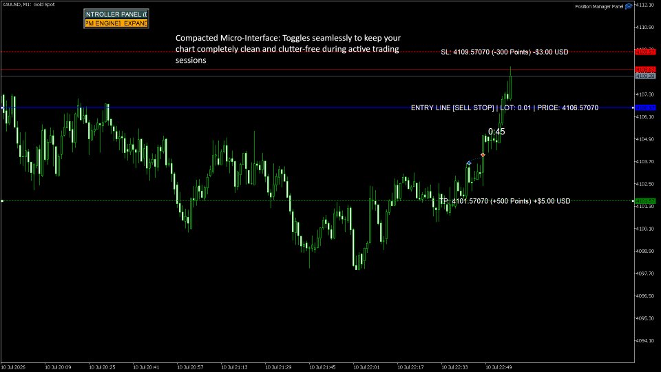 Screenshot #2 Position Manager Panel MT5