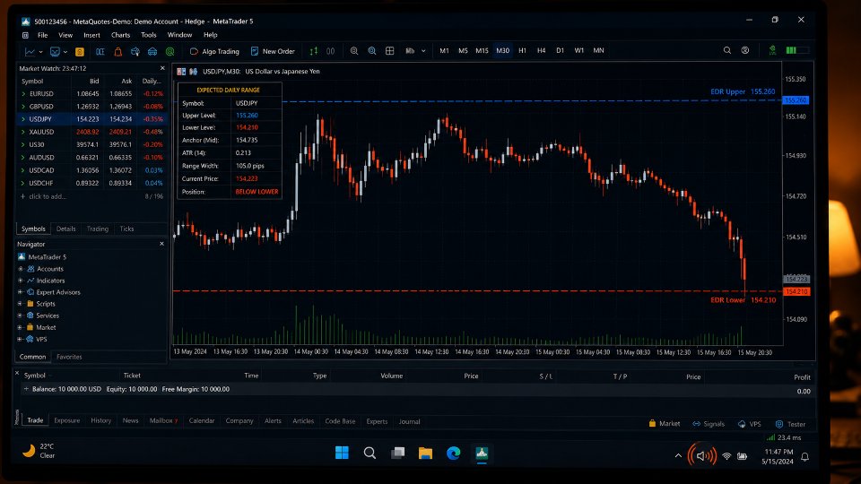 Screenshot #1 DayRange Pro