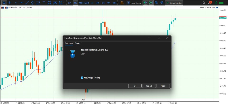 Снимок экрана #1 Trading Cooldown Timer