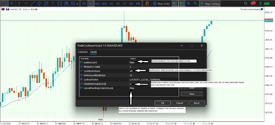 Снимок экрана #2 Trading Cooldown Timer