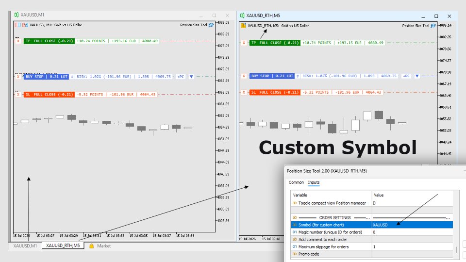 Captura de pantalla #9 Position Size Tool
