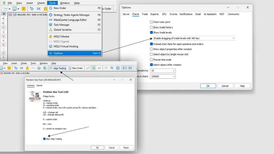 Captura de pantalla #10 Position Size Tool