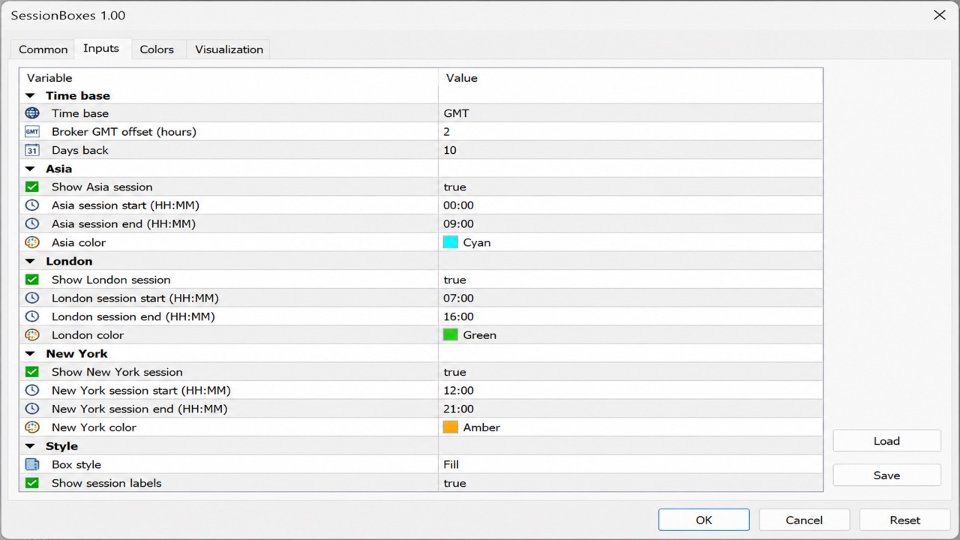 Screenshot #2 Session Box Hours