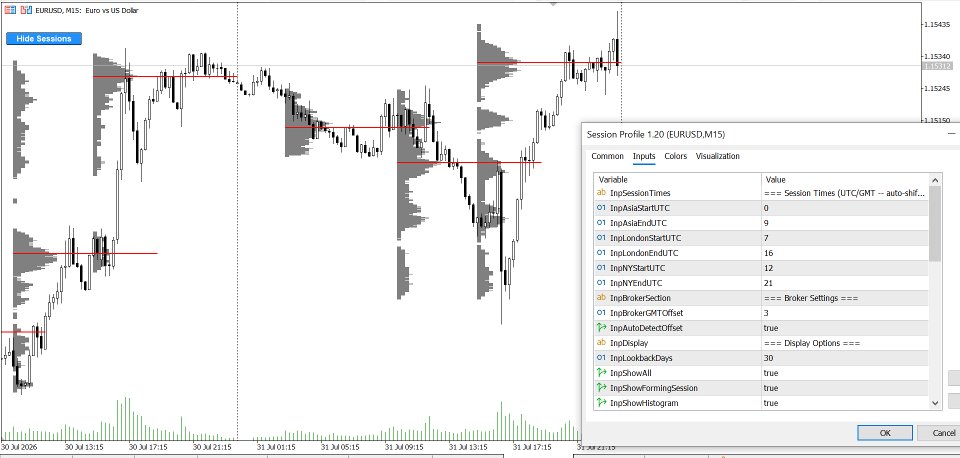 Screenshot #1 Session Profiles