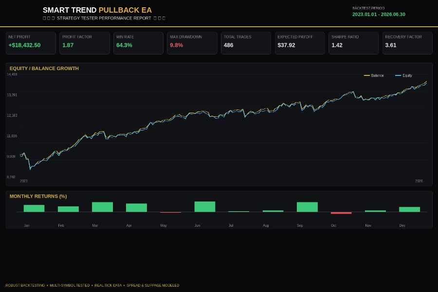 截图 #3 Smart trand pullback EA