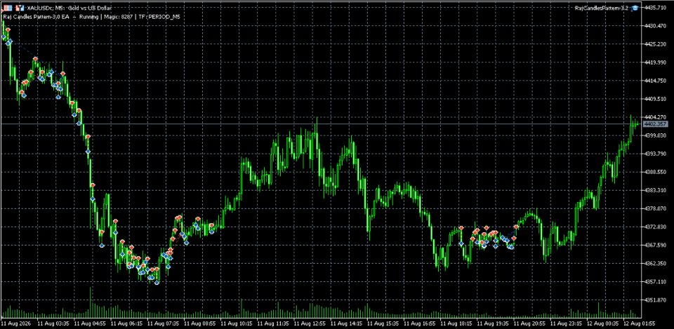 Ekran görüntüsü #3 Raj Candle Pattern EA