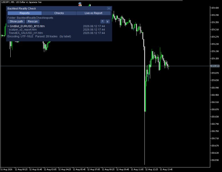 Screenshot #5 Backtest Reality Check