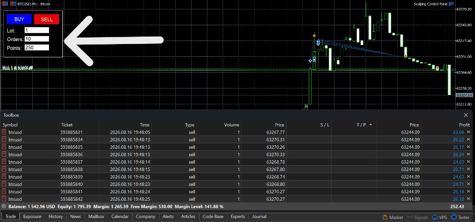 Capture d'écran #1 Scalping Control Panel