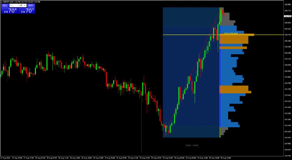 Capture d'écran #1 Cs2 Fixed Range Volume Profile