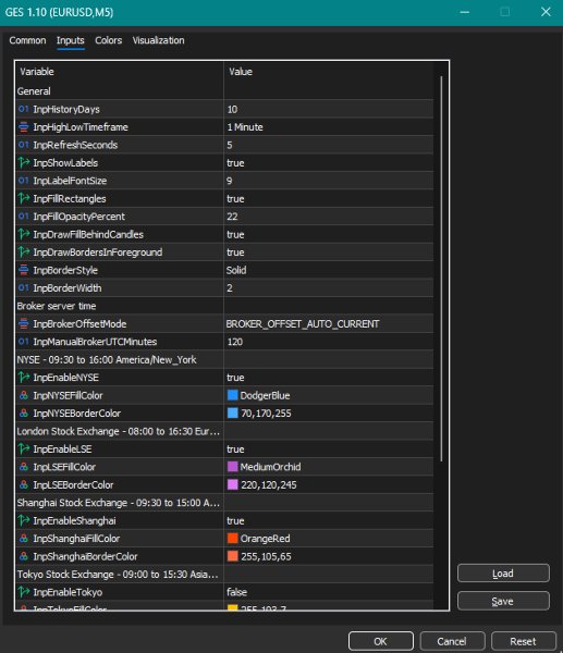 Screenshot #3 Dynamic Global Exchange Sessions