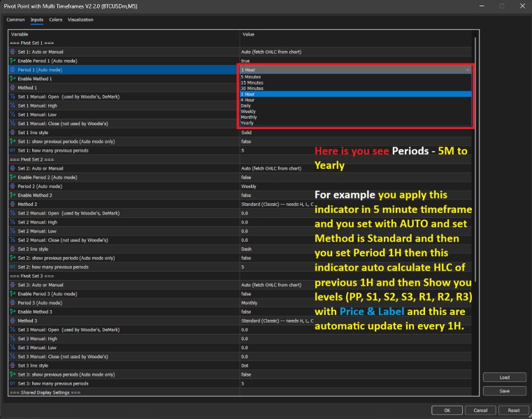Screenshot #2 Pivot Points with Multi Timeframes