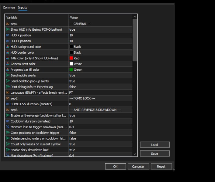 Capture d'écran #1 Fomo Killswitch Ultimate Trading Discipline