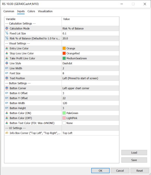 Screenshot #1 Interactive RR Tool MT5