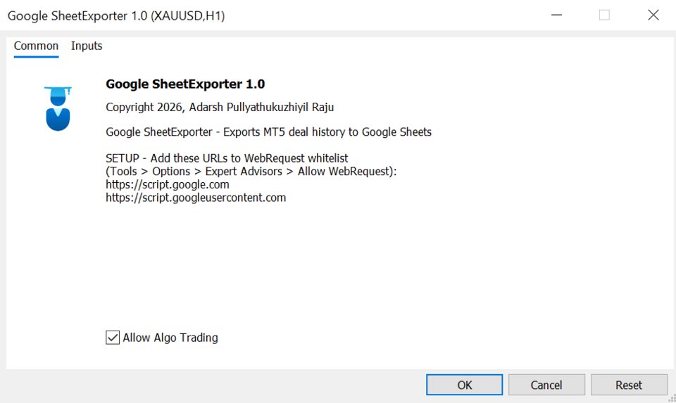 Captura de pantalla #2 Google SheetExporter