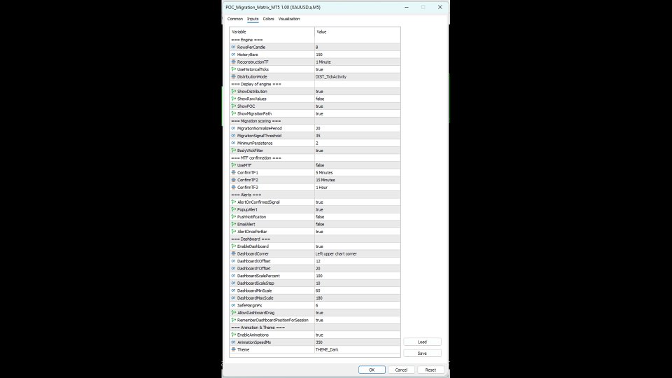 Screenshot #3 POC Migration Matrix