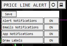 The panel that opens