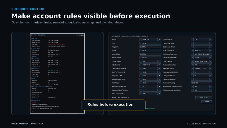 Ekran görüntüsü #6 RuleCommand Protocol Runtime MT5