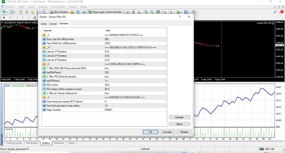 Screenshot #3 Aureus Flow EA