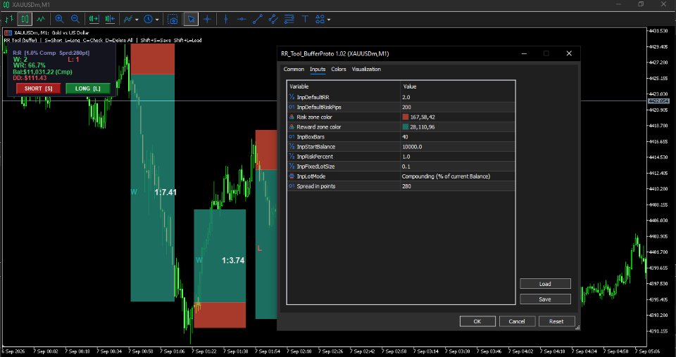 Imagens #1 Trade Position Visualizer