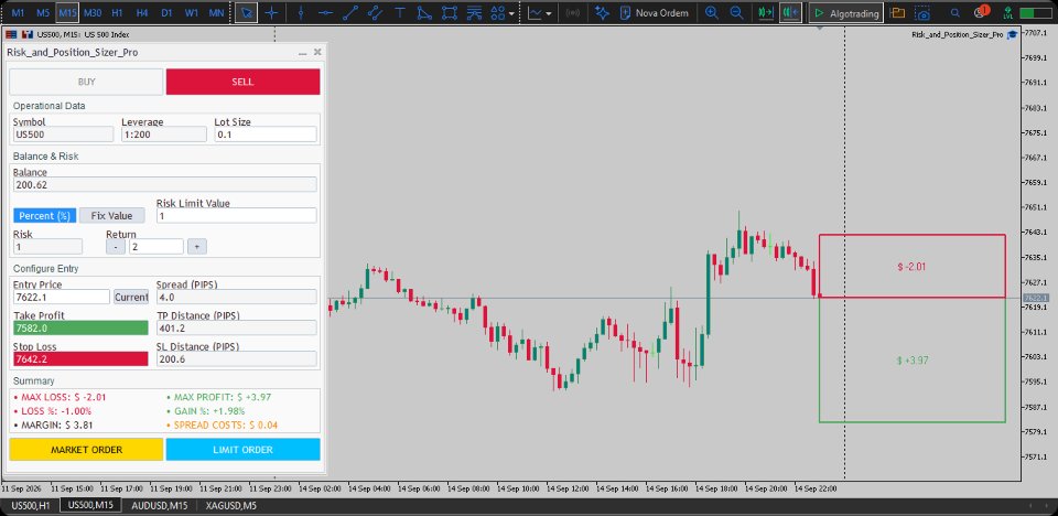스크린샷 #4 Risk and Position Sizer Pro