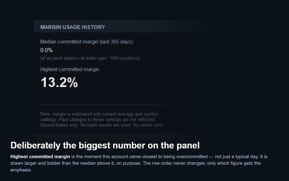 Screenshot #2 Margin Usage History