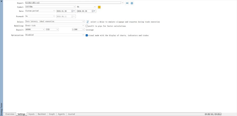 Screenshot #2 Gold MultiFunction Grid EA