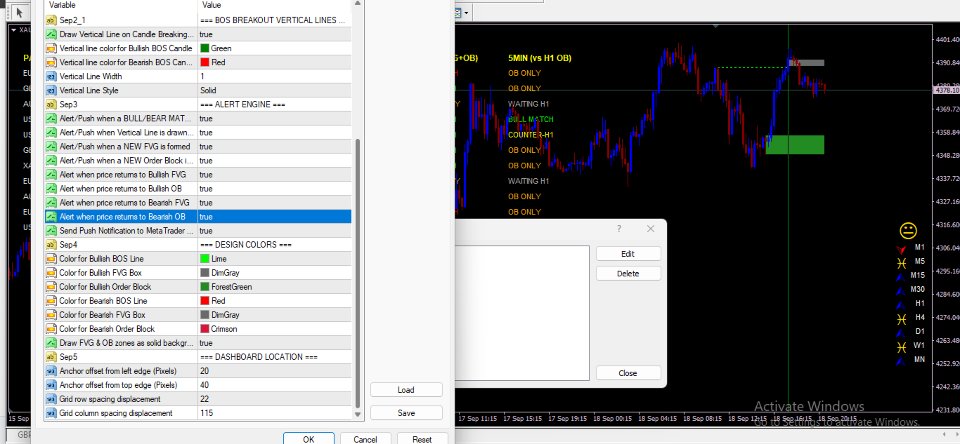 Screenshot #1 SMC CheatCode Dashboard Trading System
