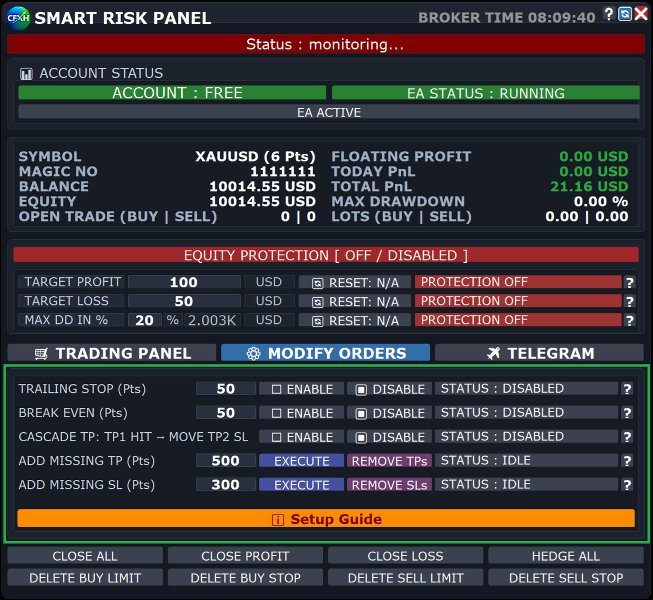 Screenshot #2 Smark Risk Panel EA